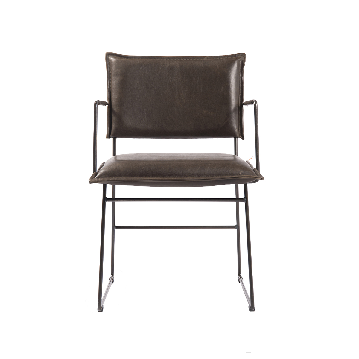 Norman Diningchair Arm Luxor Grey Front